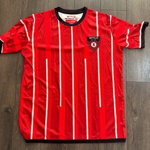 Rare NETFLIX FC Soccer Jersey Size XL - Staff Only Exclusive